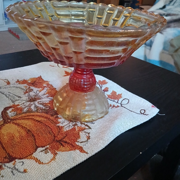 Other | Vintage Glass Compote Bowl | Poshmark